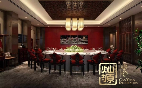 中國風(fēng)，老牌南寧裝修設(shè)計公司展示中式風(fēng)格辦公室裝修