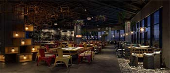 餐廳設計中常見的幾種布局各式