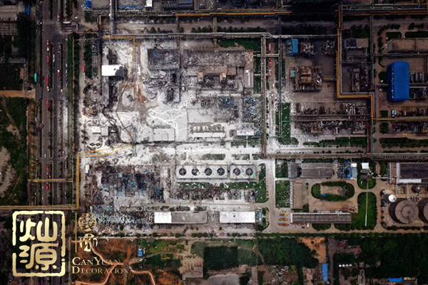 河南氣化廠爆炸觸目驚心 河南氣化廠爆炸前后廠區(qū)對(duì)比圖