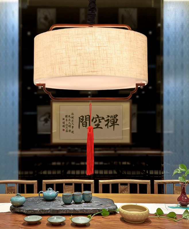 中式的辦公室裝修中，這燈飾裝修真的太好看了