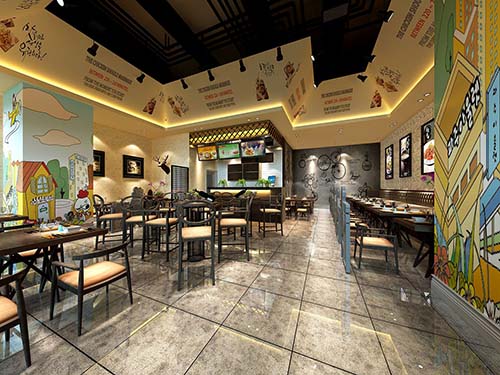 南寧市餐飲店裝修實景圖 南寧市餐飲店裝修實景圖