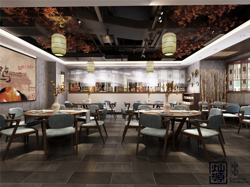 中式餐廳設(shè)計(jì)裝修效果圖 中式餐廳設(shè)計(jì)裝修效果圖