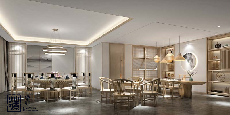 靜下來，感受生活—4w塊極簡風(fēng)茶藝生活館設(shè)計效果圖案例分析，你覺得值嗎？