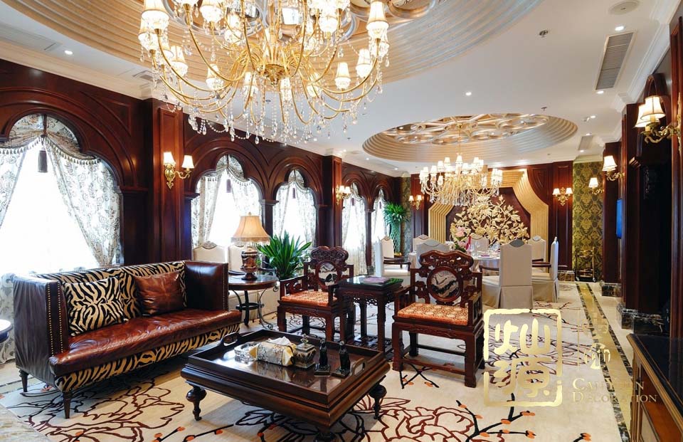 大小姐私人會(huì)所中餐廳裝修施工案例--燦源裝飾 大小姐私人會(huì)所中餐廳裝修施工案例--燦源裝飾