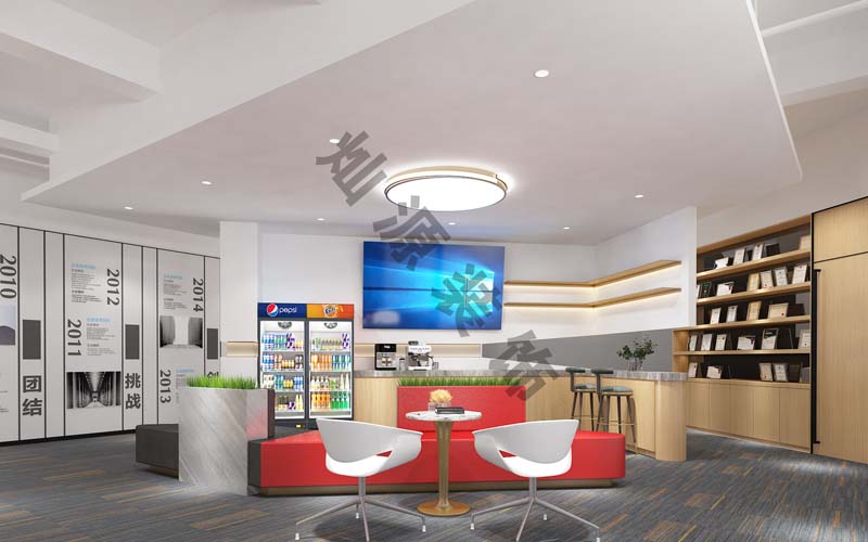 科技公司辦公室設計效果圖-休息接待區(qū)