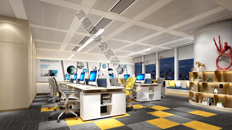 辦公室裝修設計效果圖之辦公區(qū)域