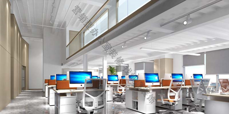 辦公室設(shè)計裝修效果圖：公共辦公區(qū)