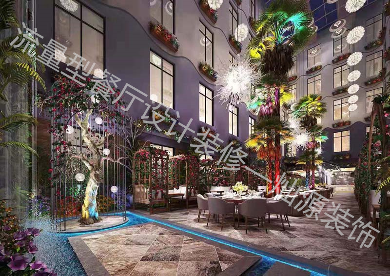 水泥工業(yè)風(fēng)餐廳設(shè)計裝修效果圖&mdash;燦源裝飾