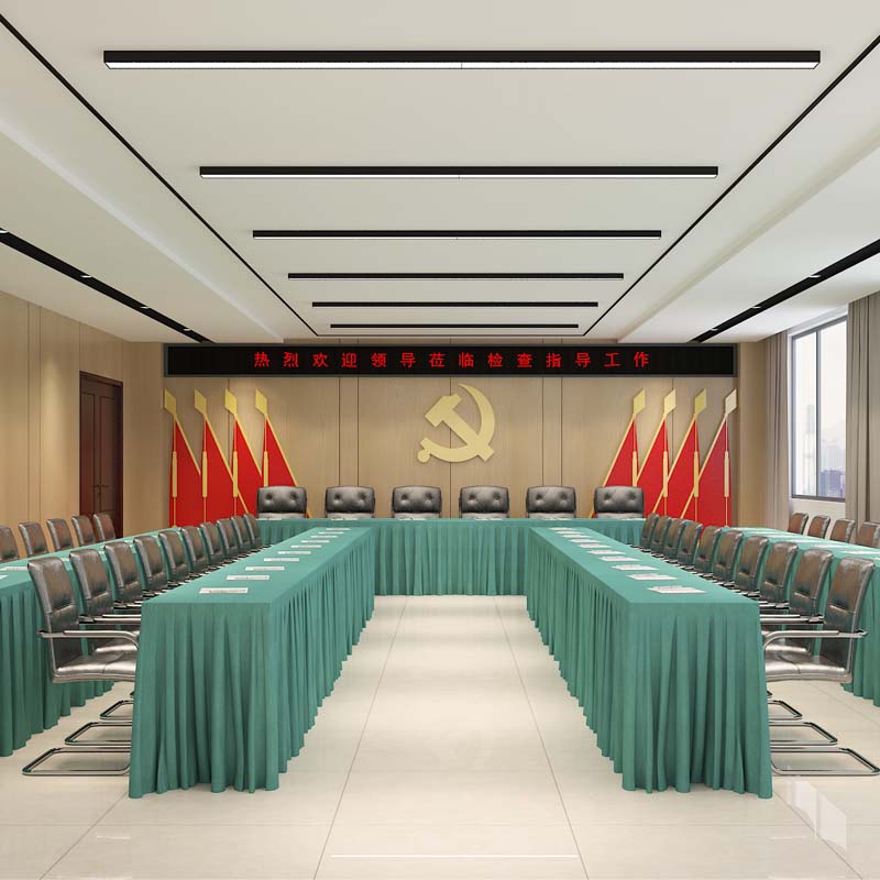 “特色定制、簡約大氣”——中建西部南寧會議室餐廳設(shè)計裝修案例-燦源裝飾