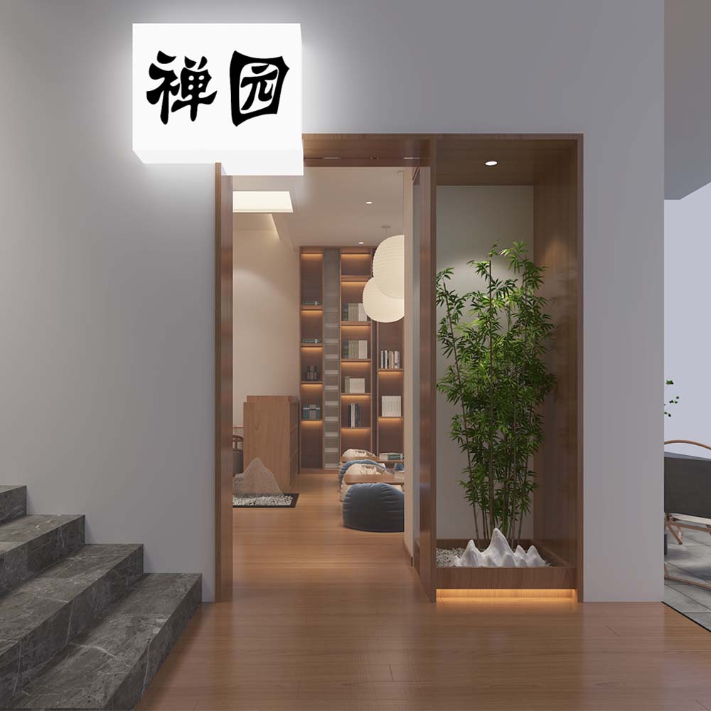 “副業(yè)多樣化經(jīng)營(yíng)，接待賺錢兩不誤”——130平茶館設(shè)計(jì)裝修案例-燦源裝飾